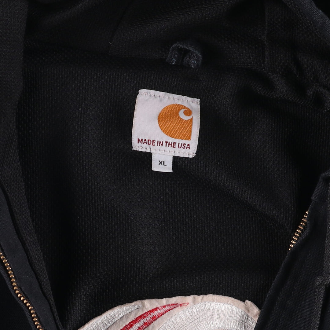 Carhartt Active Jacket Duck Full Zip Parka Made in USA Men's XL cotton black type Vintage Second Hand