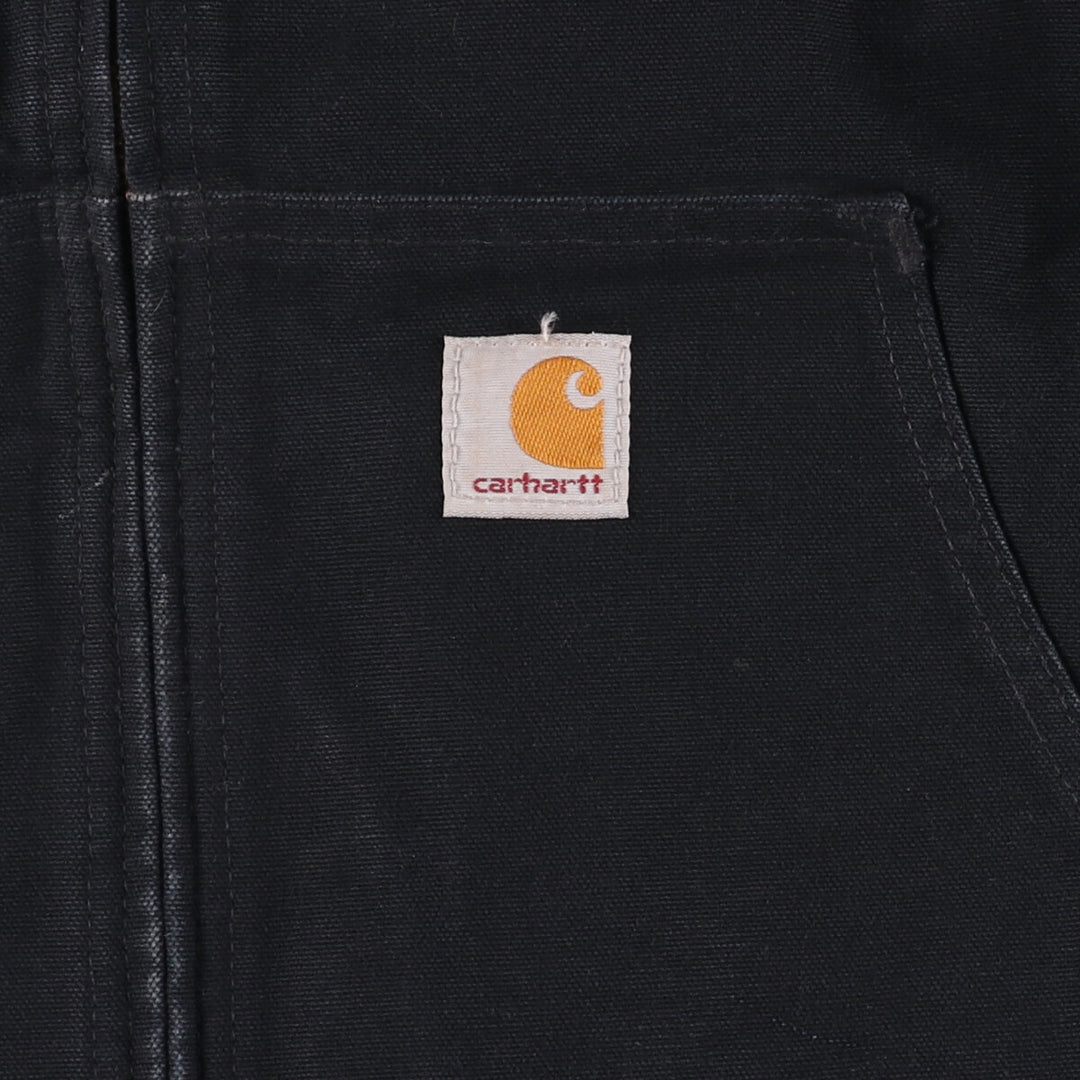 Carhartt Active Jacket Duck Full Zip Parka Made in USA Men's XL cotton black type Vintage Second Hand