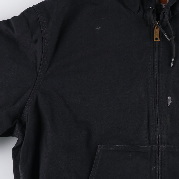 Carhartt Active Jacket Duck Full Zip Parka Made in USA Men's XL cotton black type Vintage Second Hand