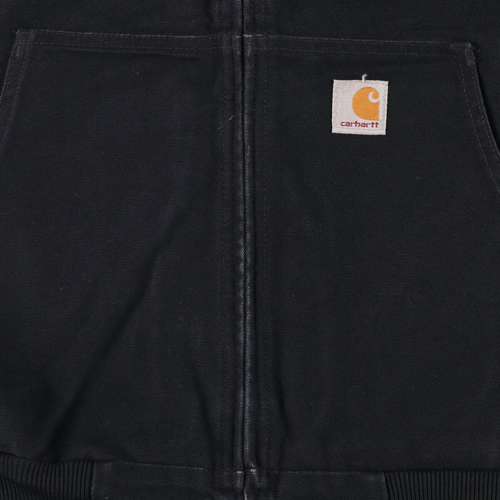 Carhartt Active Jacket Duck Full Zip Parka Made in USA Men's XL cotton black type Vintage Second Hand