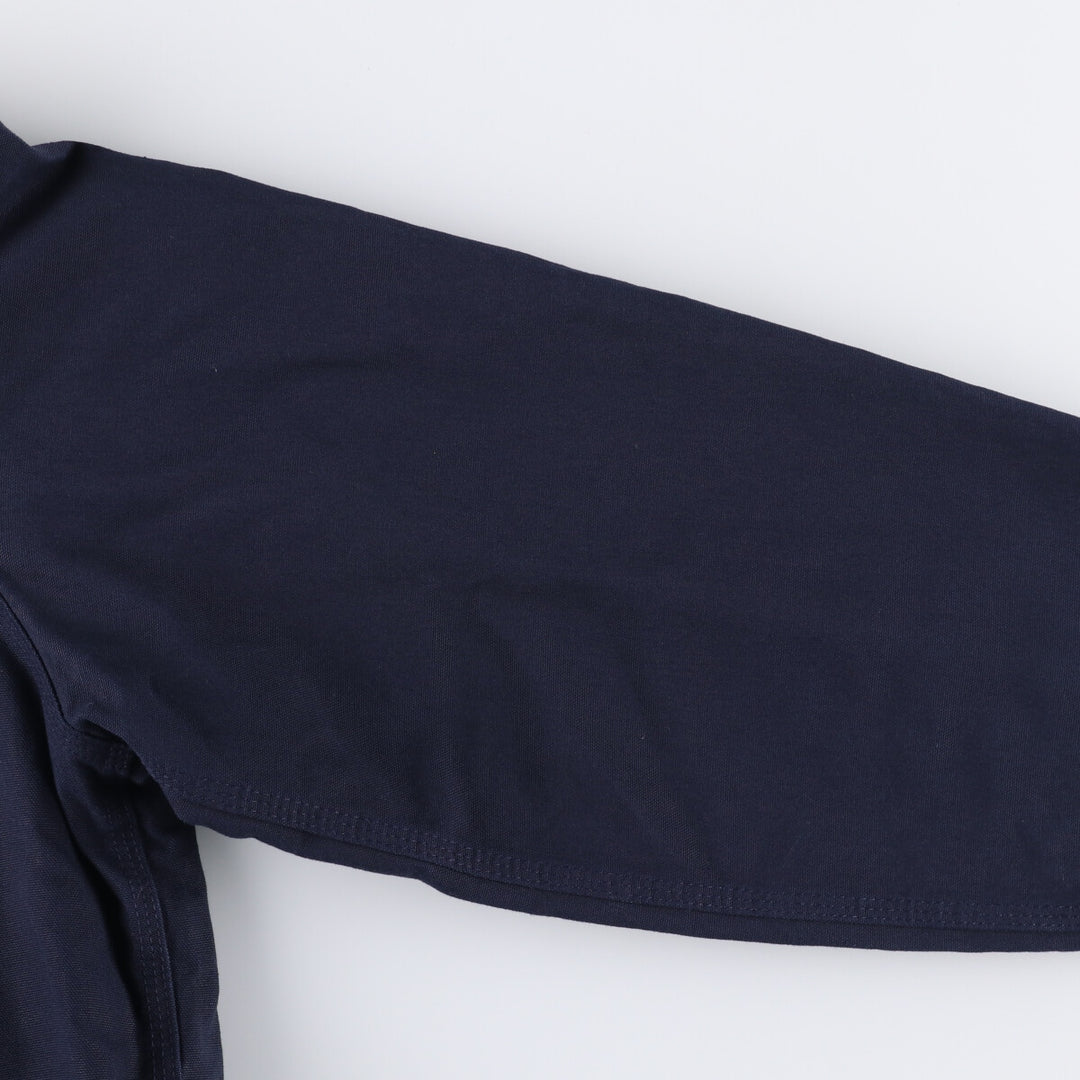Carhartt Active Jacket Duck Full Zip Parka Made in USA Men's L size cotton navy blue type Vintage Second Hand