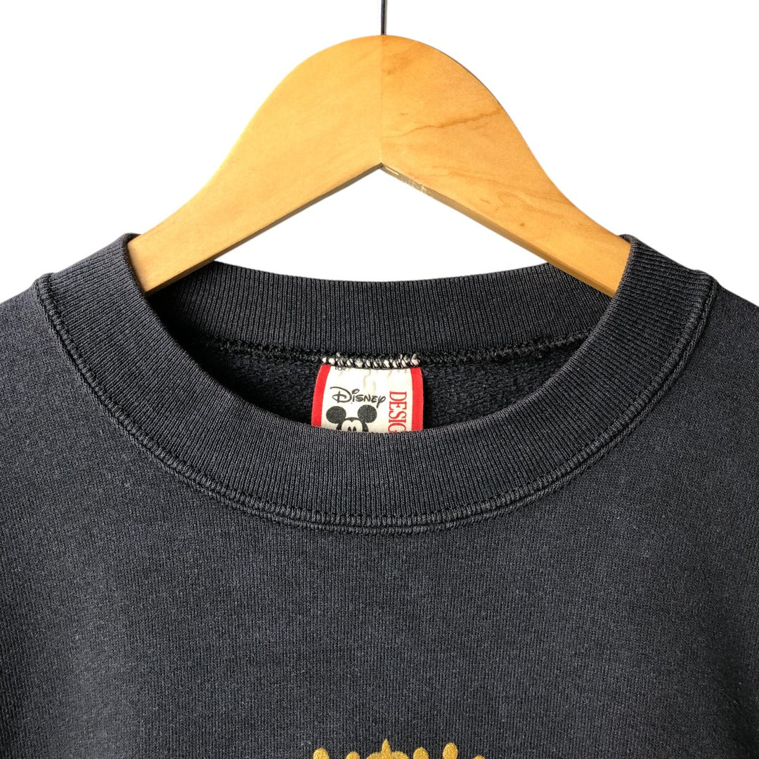 Vintage 90'S Mickey Mouse character sweatshirt, Made in USA, Men's XL cotton black type Vintage Second Hand