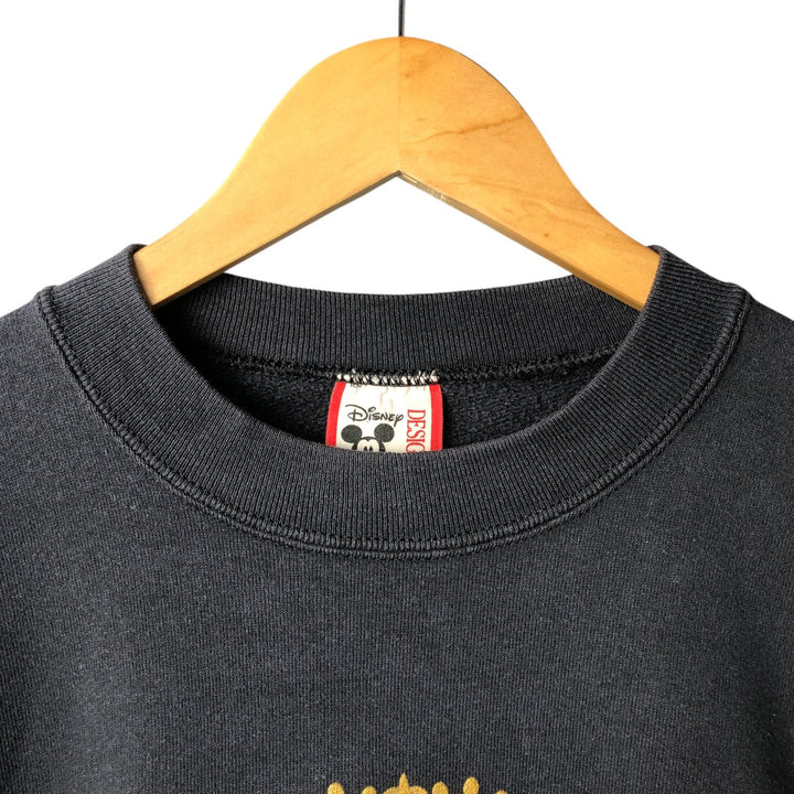 Vintage 90'S Mickey Mouse character sweatshirt, Made in USA, Men's XL cotton black type Vintage Second Hand