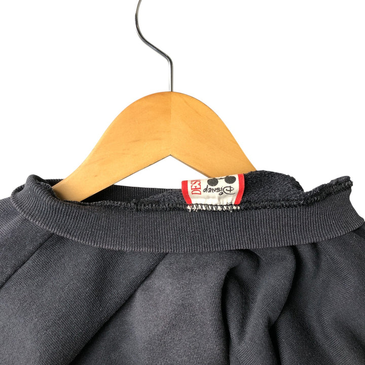 Vintage 90'S Mickey Mouse character sweatshirt, Made in USA, Men's XL cotton black type Vintage Second Hand