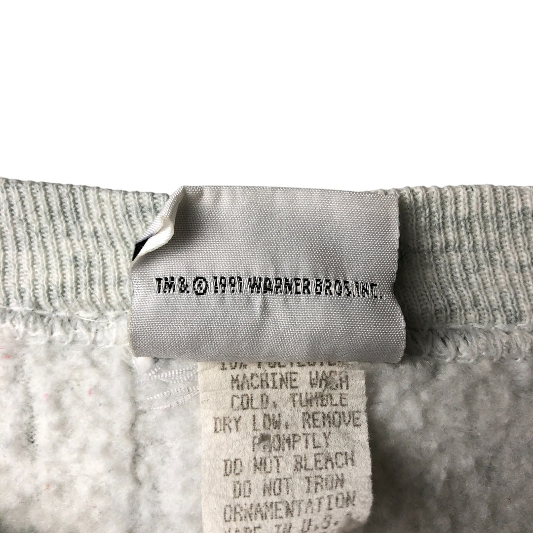 Vintage 90'S Looney Tunes character sweatshirt, Made in USA, Men's XL cotton gray type Vintage Second Hand