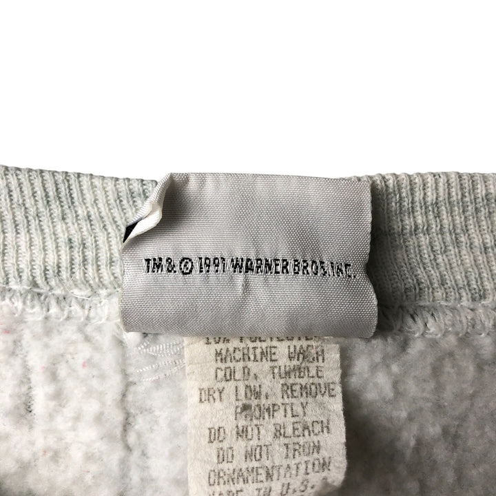 Vintage 90'S Looney Tunes character sweatshirt, Made in USA, Men's XL cotton gray type Vintage Second Hand