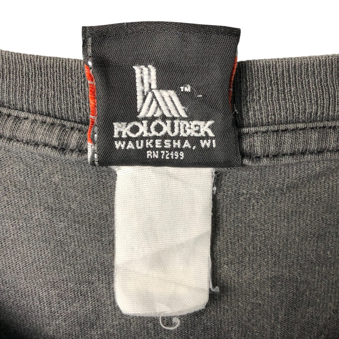 2000'S Harley-Davidson Eagle Pattern Motorcycle Long Sleeve T-Shirt, Men's Size L unclear Charcoal Vintage Second Hand