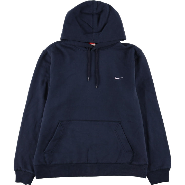 Nike Sweat Pullover Hoodie, Men's Size L cotton navy blue type Vintage Second Hand