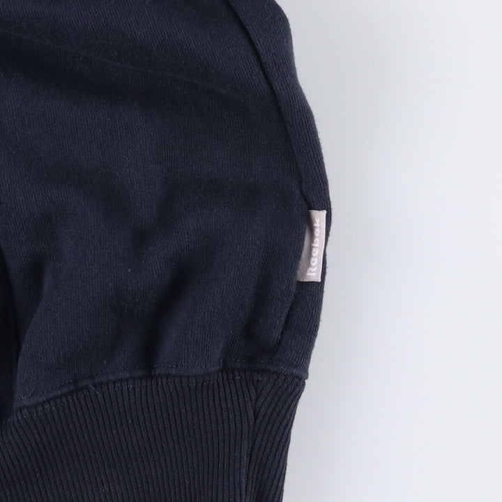 Reebok Sweat Pullover Hoodie, Men's Size M cotton navy blue type Vintage Second Hand