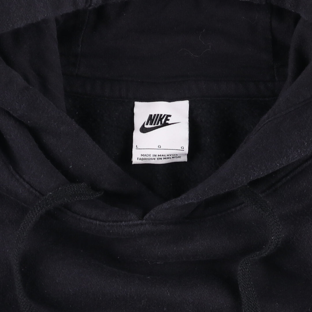 Nike Sweat Pullover Hoodie, Men's Size L cotton black type Vintage Second Hand