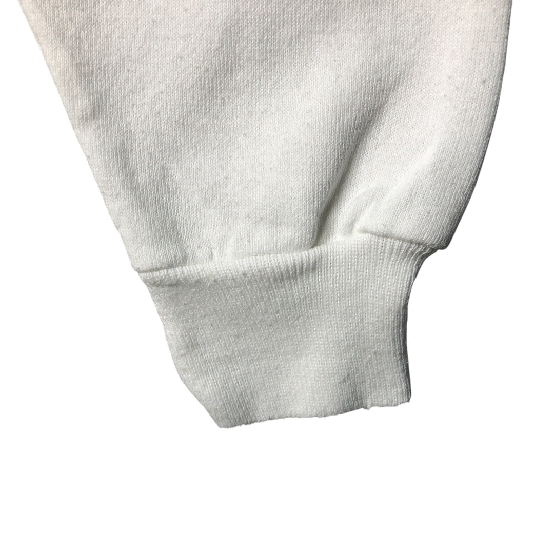 Hanes ACTIVEWEAR Printed Sweatshirt, Made in USA, Men's Size L, Vintage cotton white type Vintage Second Hand