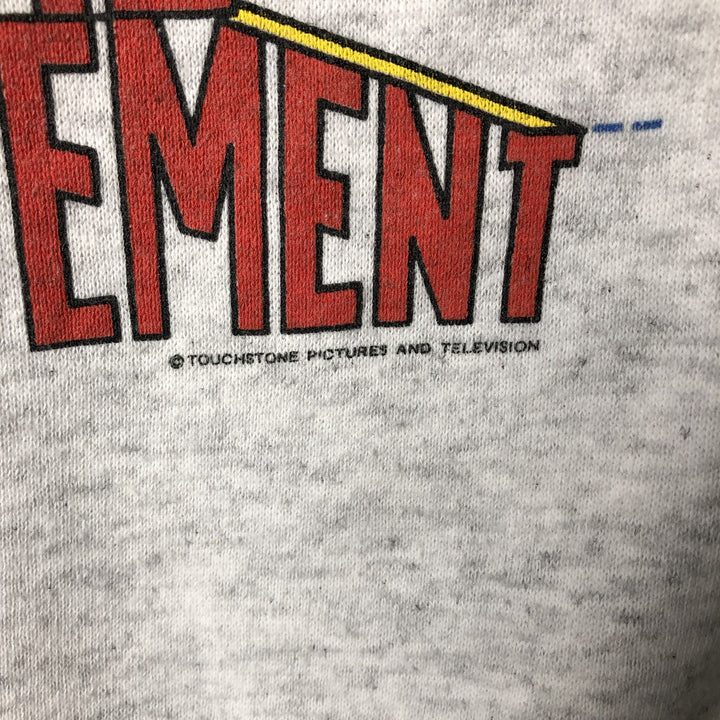Vintage 90'S SANTEE Home Improvement printed sweatshirt, made in the USA, size L, men's polyester gray type Vintage Second Hand