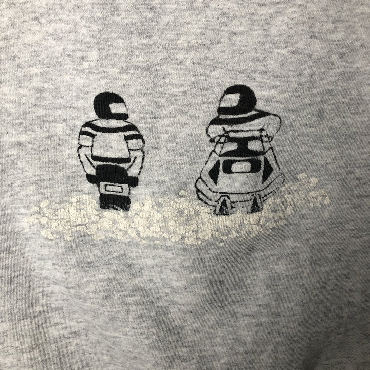Pannill Heavyweight Printed Sweatshirt, Made in USA, Men's Size L cotton gray type Vintage Second Hand