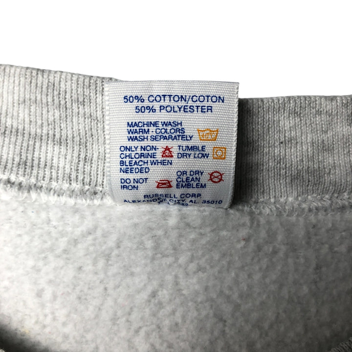 Vintage 80s-90'S Jerzees printed sweatshirt, sweatshirt, made in USA, men's XL size cotton gray type Vintage Second Hand
