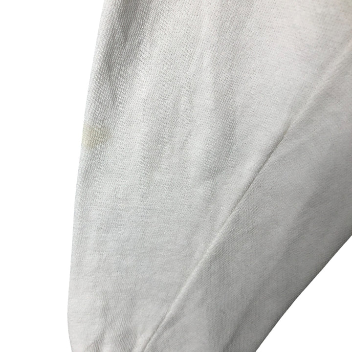 Vintage 90'S TRENCH printed sweatshirt, made in the USA, size M, men's cotton white type Vintage Second Hand