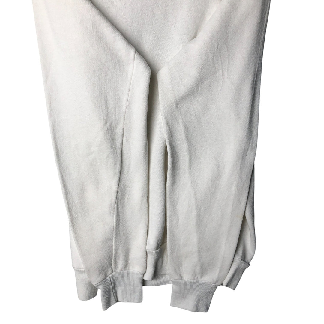 Vintage 90'S TRENCH printed sweatshirt, made in the USA, size M, men's cotton white type Vintage Second Hand