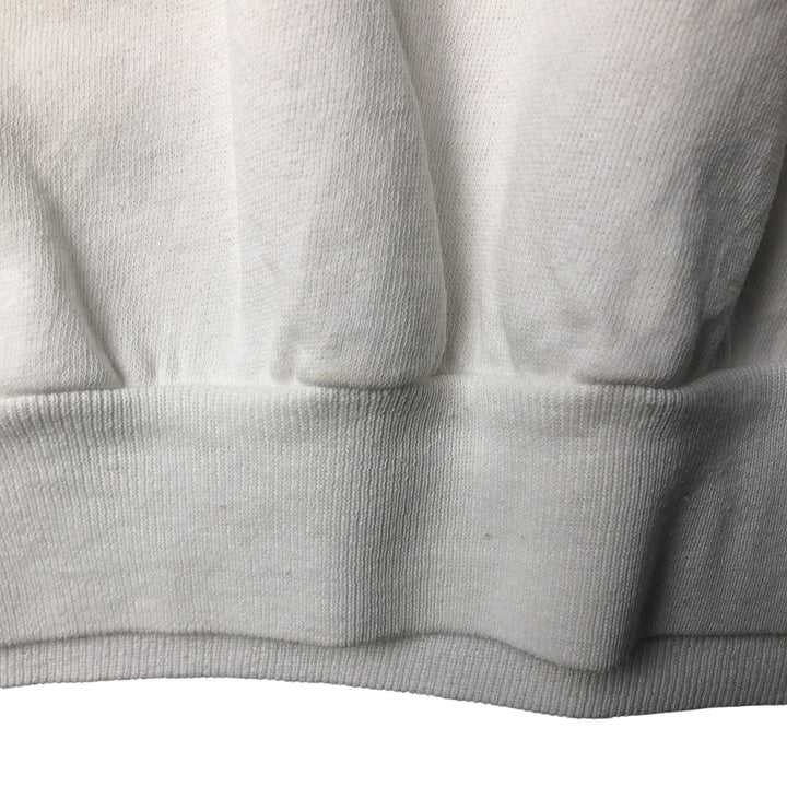 Vintage 90'S TRENCH printed sweatshirt, made in the USA, size M, men's cotton white type Vintage Second Hand
