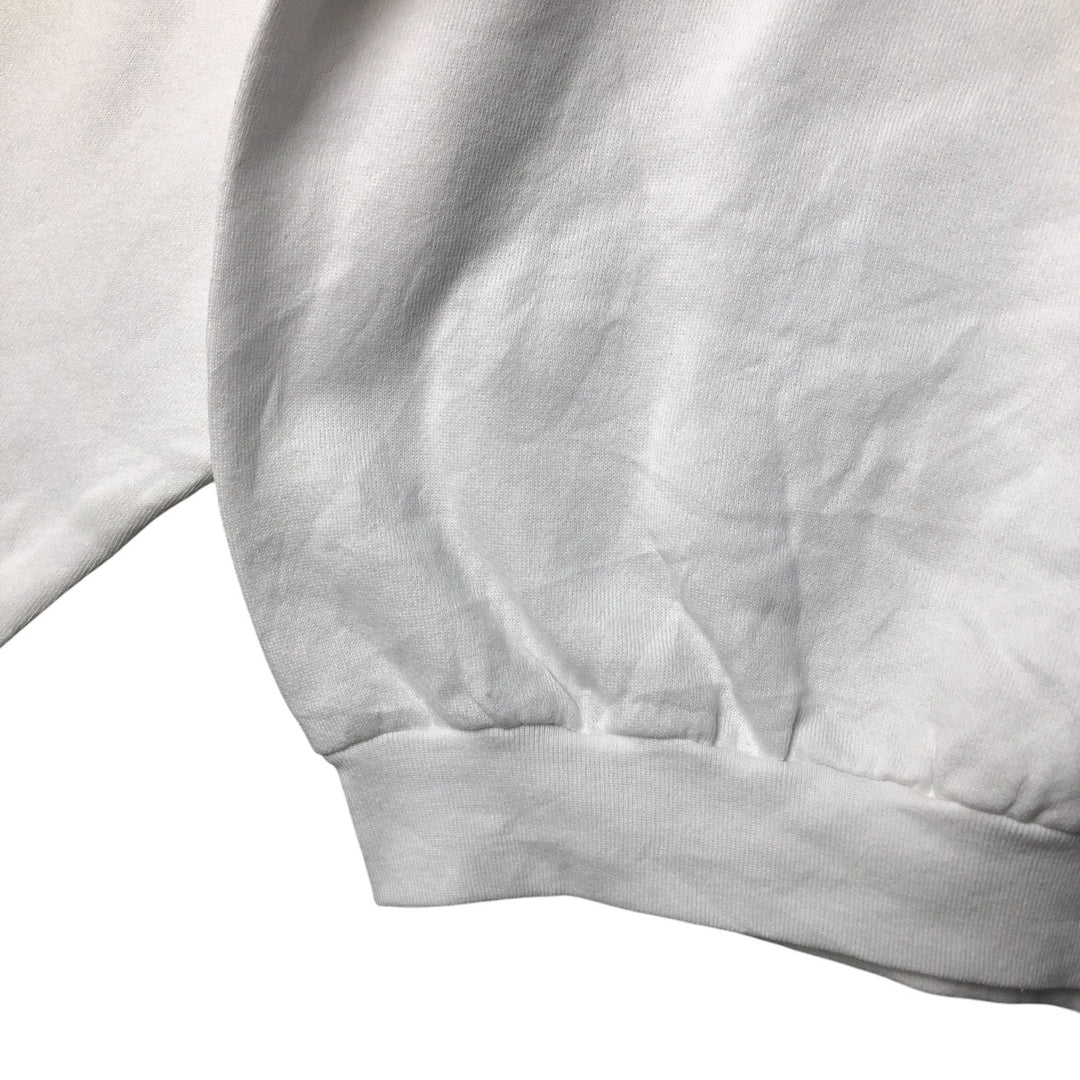 90'S Fruit of the Loom printed sweatshirt, made in the USA, men's XL size, vintage cotton white type Vintage Second Hand