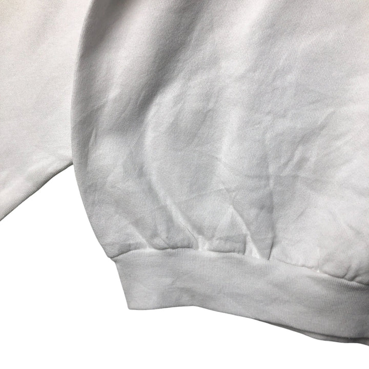 90'S Fruit of the Loom printed sweatshirt, made in the USA, men's XL size, vintage cotton white type Vintage Second Hand