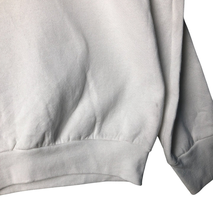 90'S Fruit of the Loom printed sweatshirt, made in the USA, men's XL size, vintage cotton white type Vintage Second Hand