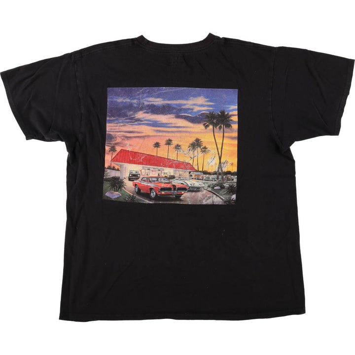 IN-N-OUT BURGER In-N-Out Burger Advertising T-shirt Made in USA Men's L size cotton black type Vintage Second Hand