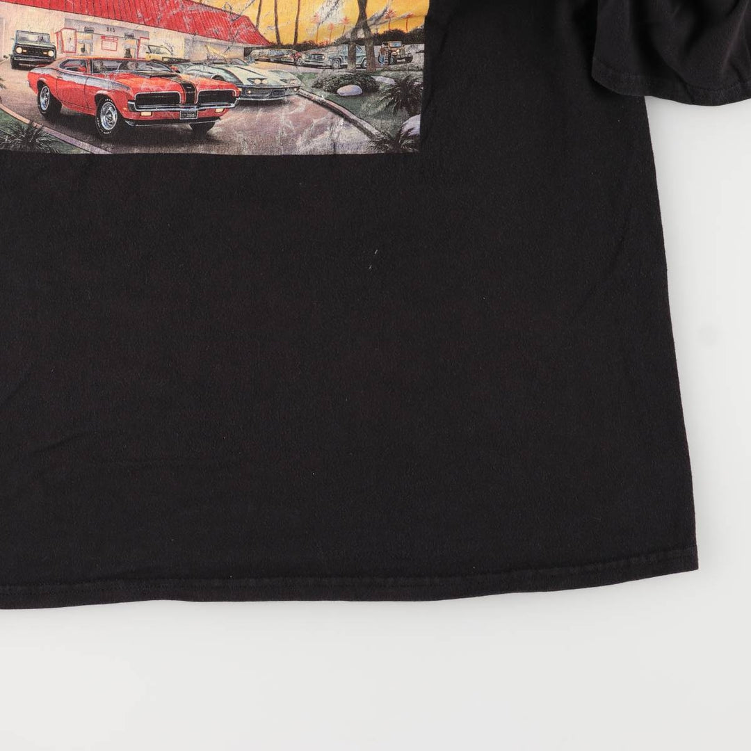 IN-N-OUT BURGER In-N-Out Burger Advertising T-shirt Made in USA Men's L size cotton black type Vintage Second Hand