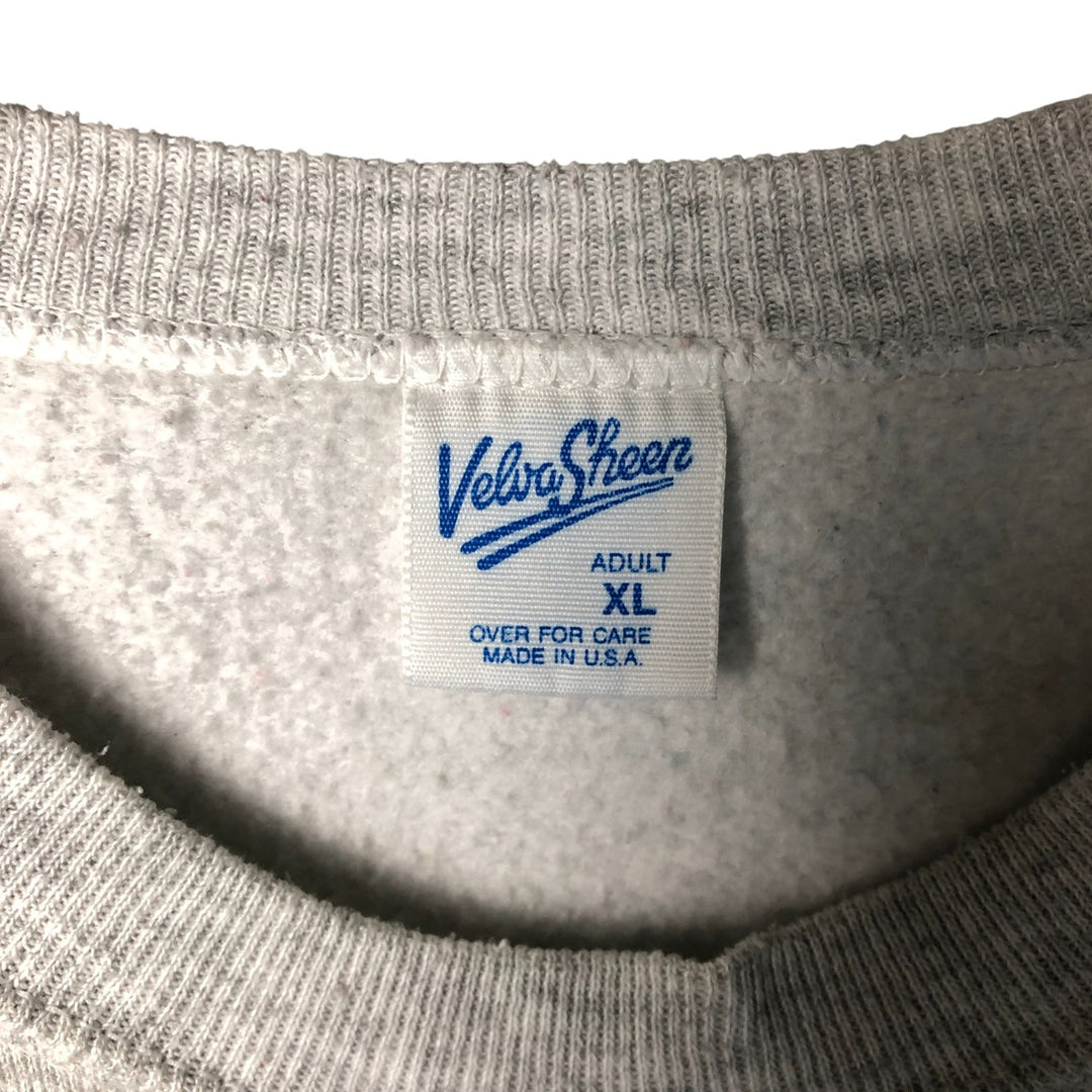 90'S Belbasine Mickey Mouse & Goofy Character Sweatshirt, Made in USA, Men's Size XL polyester gray type Vintage Second Hand