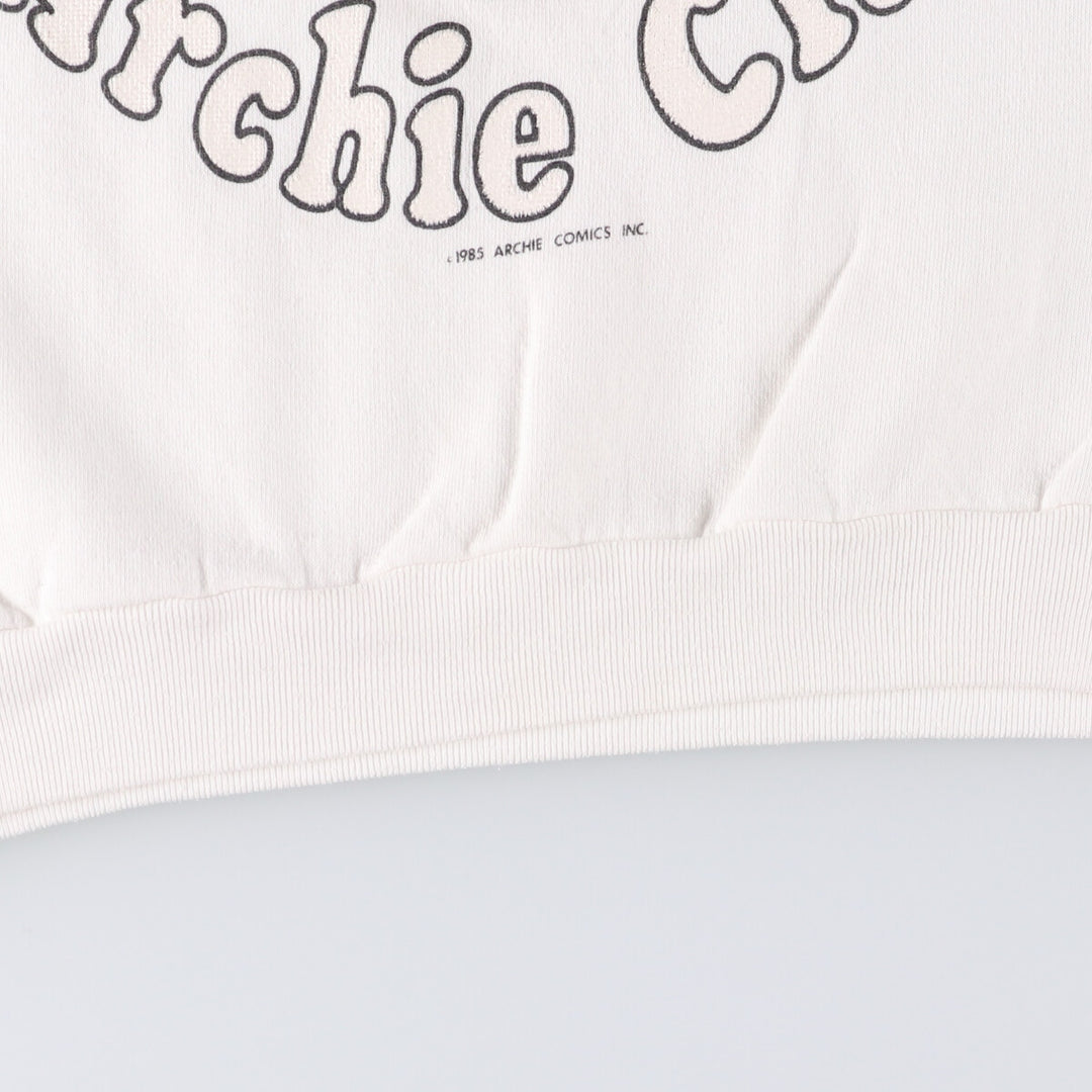 80'S Funny Guys Archie Comics Archie Andrews Character Sweatshirt, Made in USA, Men's Size L cotton white type Vintage Second Hand