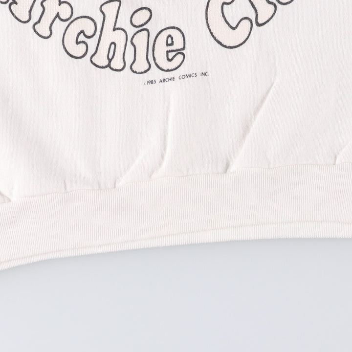 80'S Funny Guys Archie Comics Archie Andrews Character Sweatshirt, Made in USA, Men's Size L cotton white type Vintage Second Hand