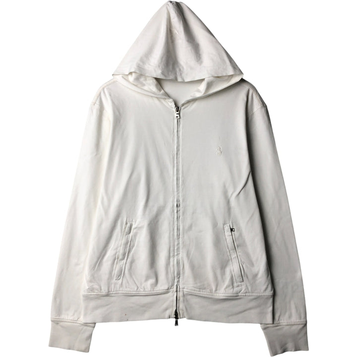 Ralph Lauren POLO by Ralph Lauren Sweat Full Zip Hoodie Men's L size cotton white type Vintage Second Hand