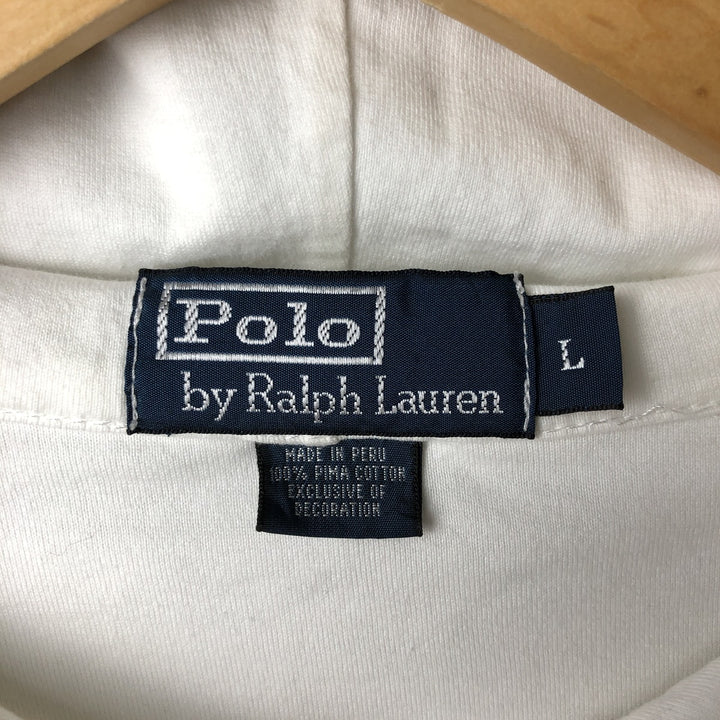 Ralph Lauren POLO by Ralph Lauren Sweat Full Zip Hoodie Men's L size cotton white type Vintage Second Hand