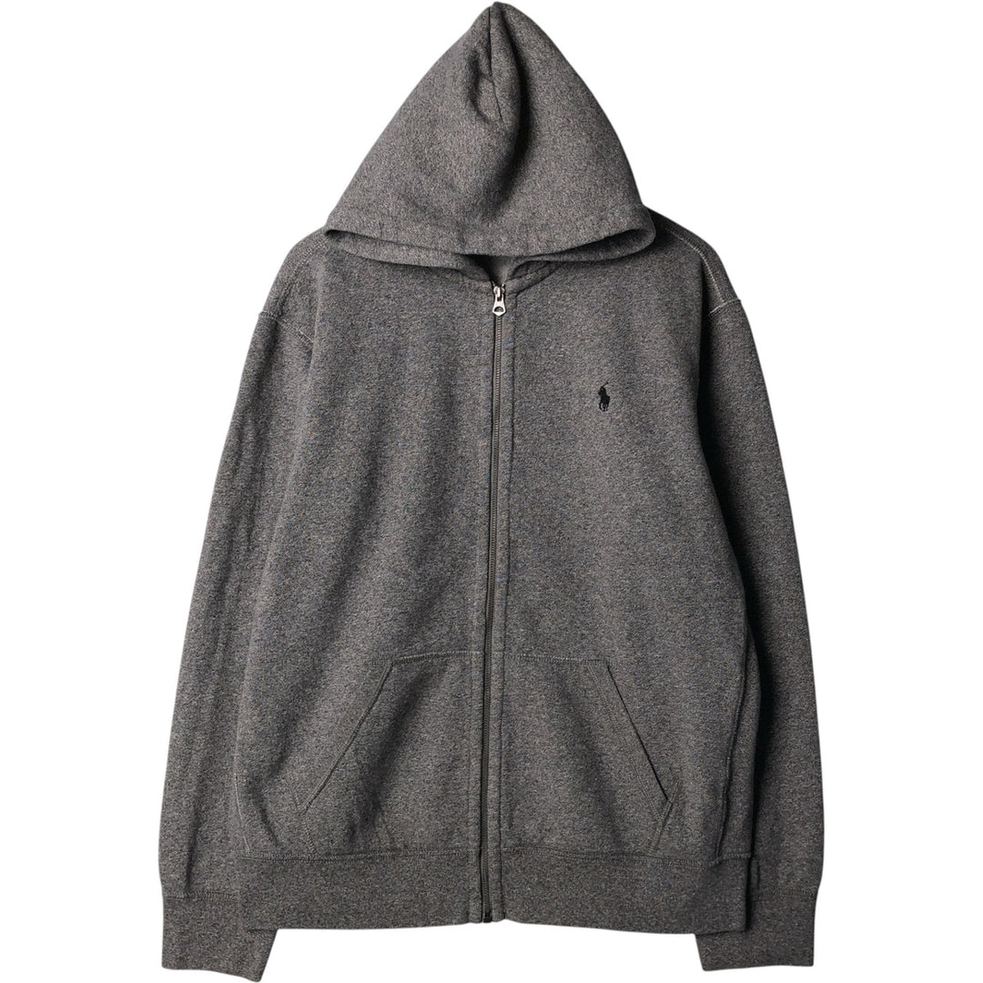 Ralph Lauren POLO RALPH LAUREN Sweat Full Zip Hoodie Men's XL cotton Charcoal Vintage Second Hand