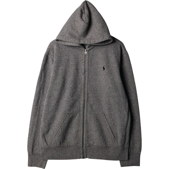 Ralph Lauren POLO RALPH LAUREN Sweat Full Zip Hoodie Men's XL cotton Charcoal Vintage Second Hand