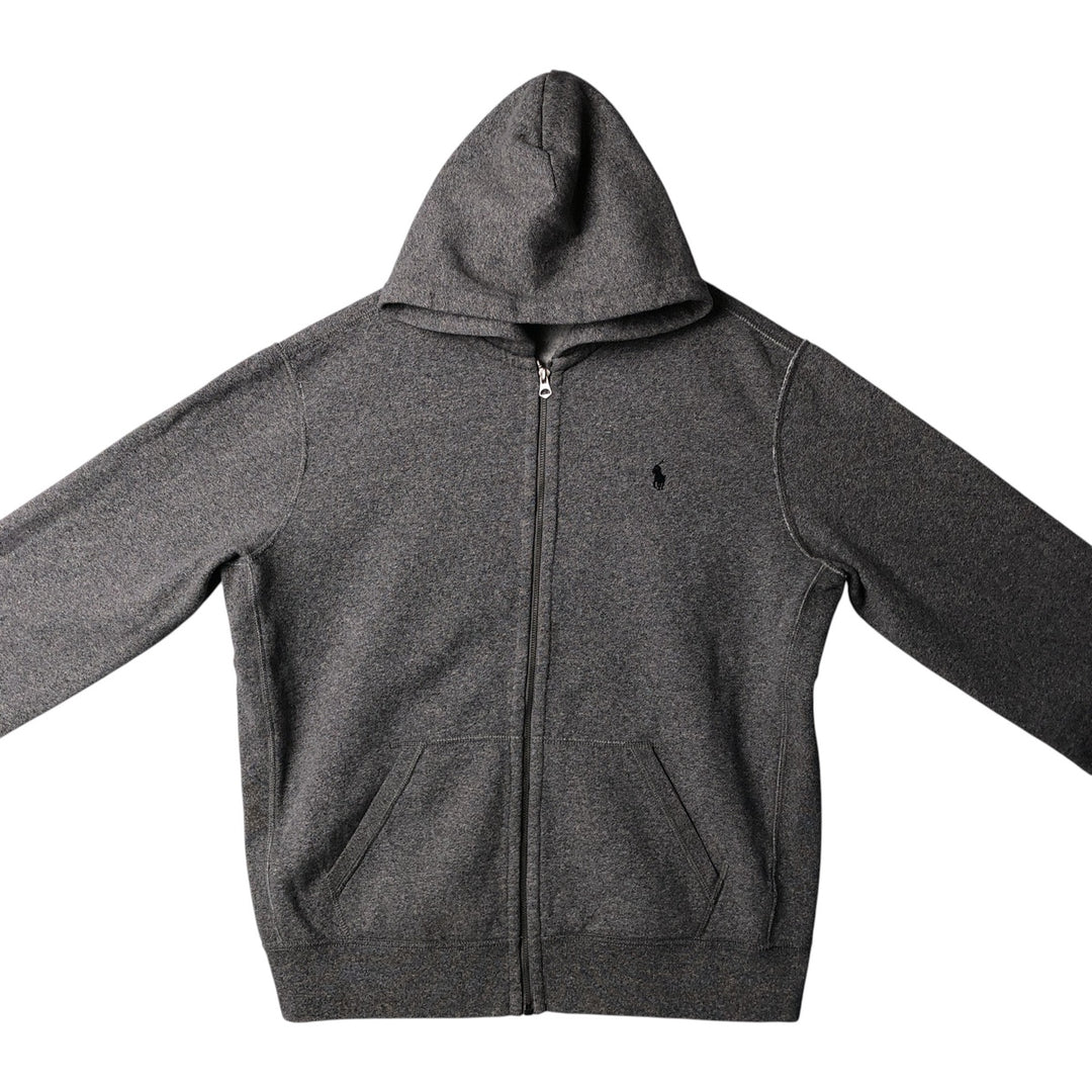 Ralph Lauren POLO RALPH LAUREN Sweat Full Zip Hoodie Men's XL cotton Charcoal Vintage Second Hand