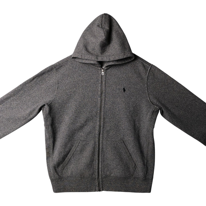 Ralph Lauren POLO RALPH LAUREN Sweat Full Zip Hoodie Men's XL cotton Charcoal Vintage Second Hand
