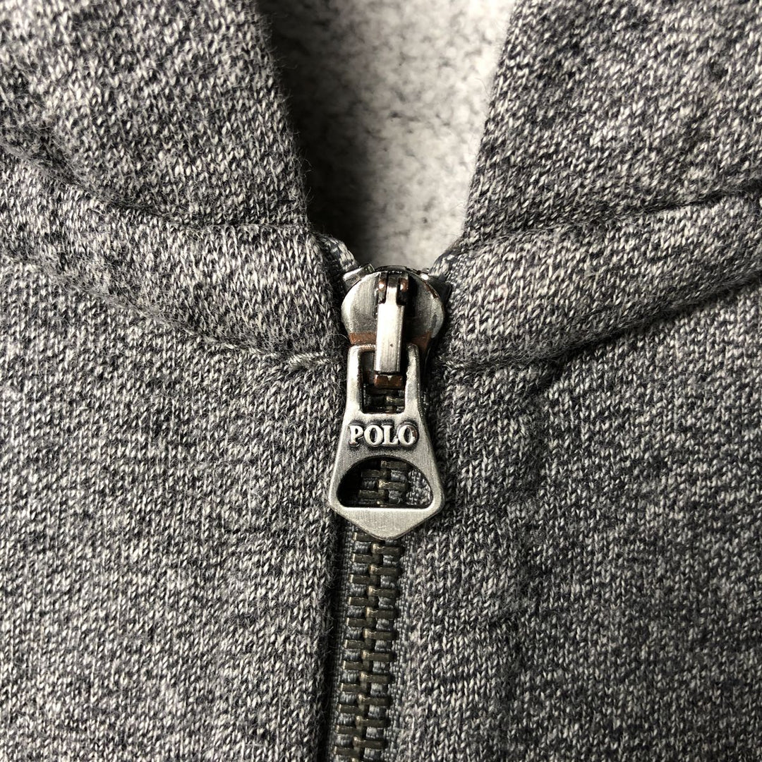 Ralph Lauren POLO RALPH LAUREN Sweat Full Zip Hoodie Men's XL cotton Charcoal Vintage Second Hand