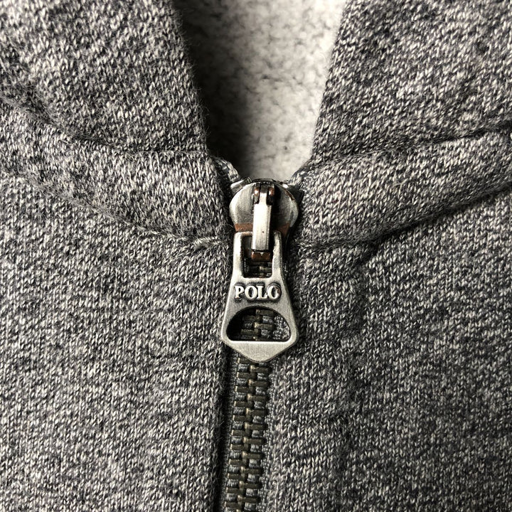 Ralph Lauren POLO RALPH LAUREN Sweat Full Zip Hoodie Men's XL cotton Charcoal Vintage Second Hand