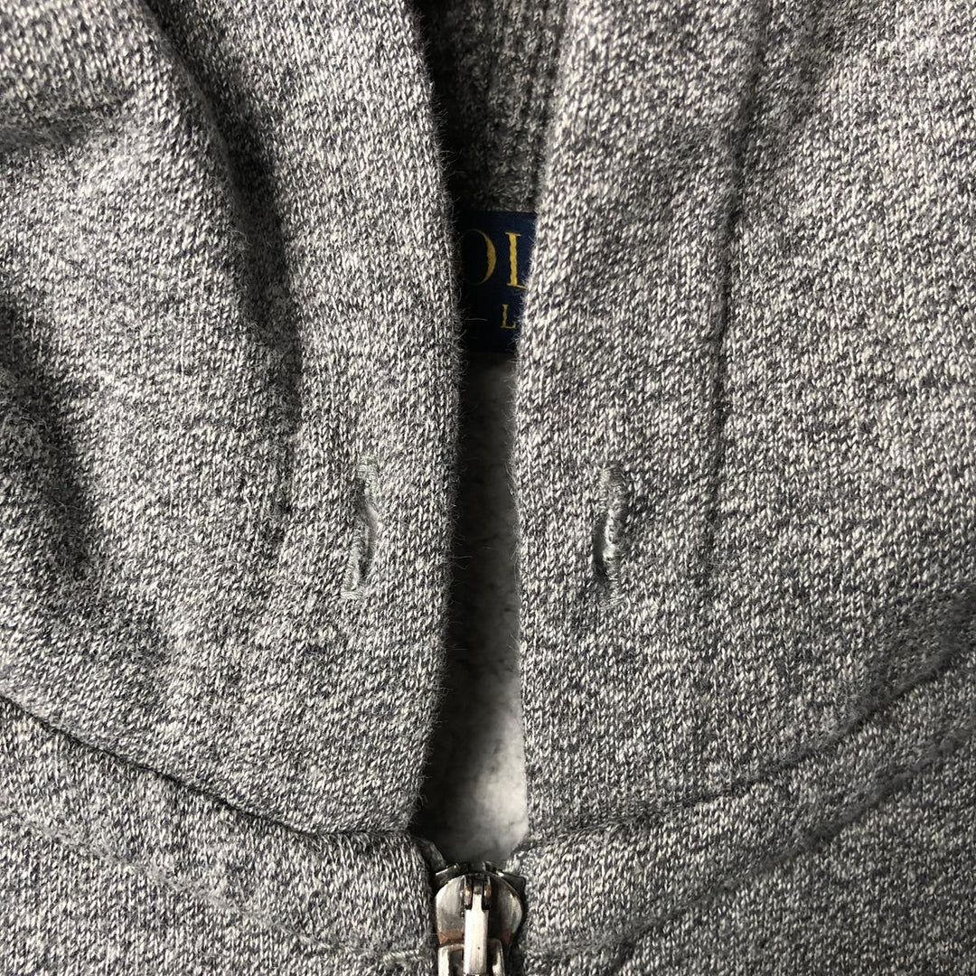 Ralph Lauren POLO RALPH LAUREN Sweat Full Zip Hoodie Men's XL cotton Charcoal Vintage Second Hand