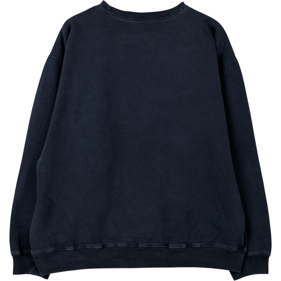 Vintage 90'S Tommy Hilfiger Athletics print sweatshirt, size L, men's cotton navy blue type Vintage Second Hand