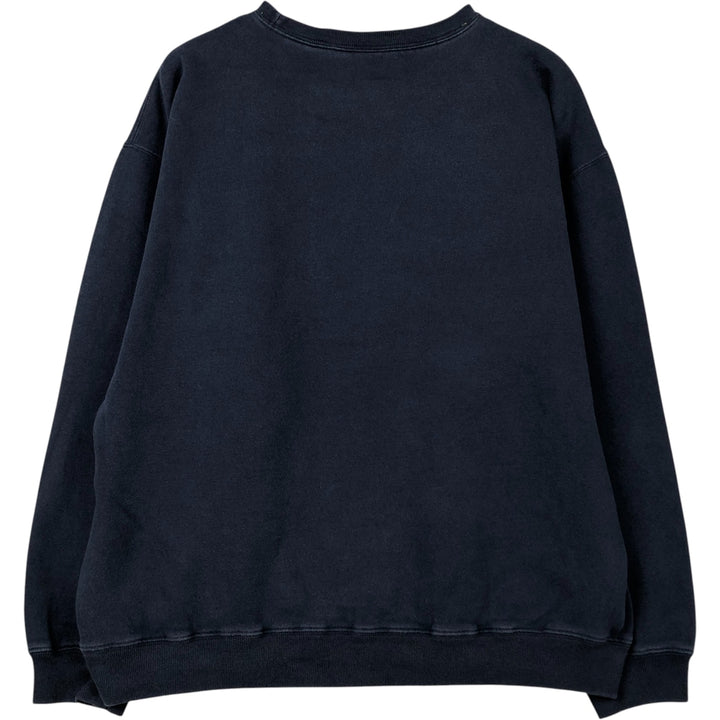 Vintage 90'S Tommy Hilfiger Athletics print sweatshirt, size L, men's cotton navy blue type Vintage Second Hand