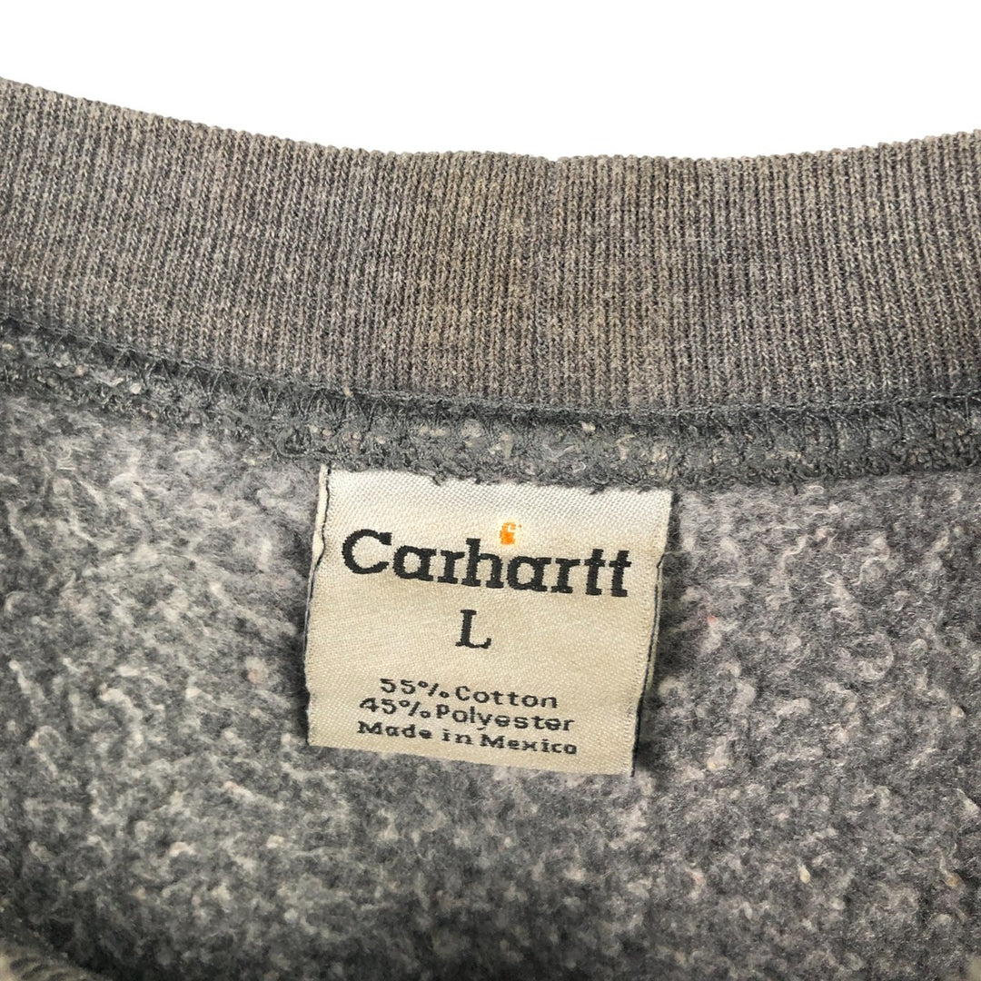Carhartt sweatshirt, men's size L cotton Charcoal Vintage Second Hand