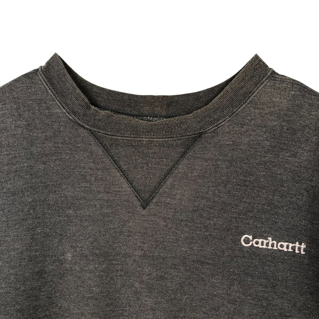 Carhartt sweatshirt, men's size L cotton Charcoal Vintage Second Hand