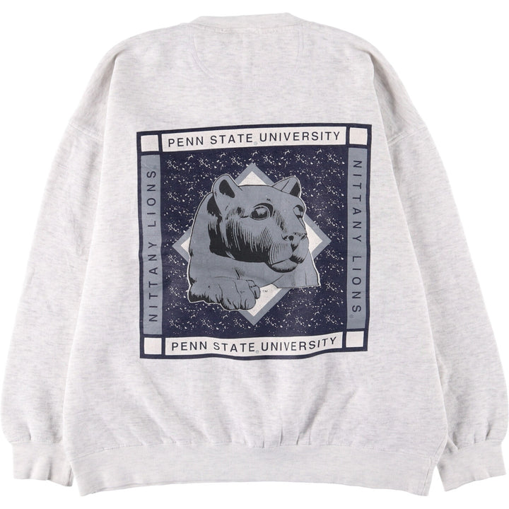 Vintage DANAGGERS PENN STATE Pennsylvania State University College Sweatshirt, Men's Size XL polyester white type Vintage Second Hand
