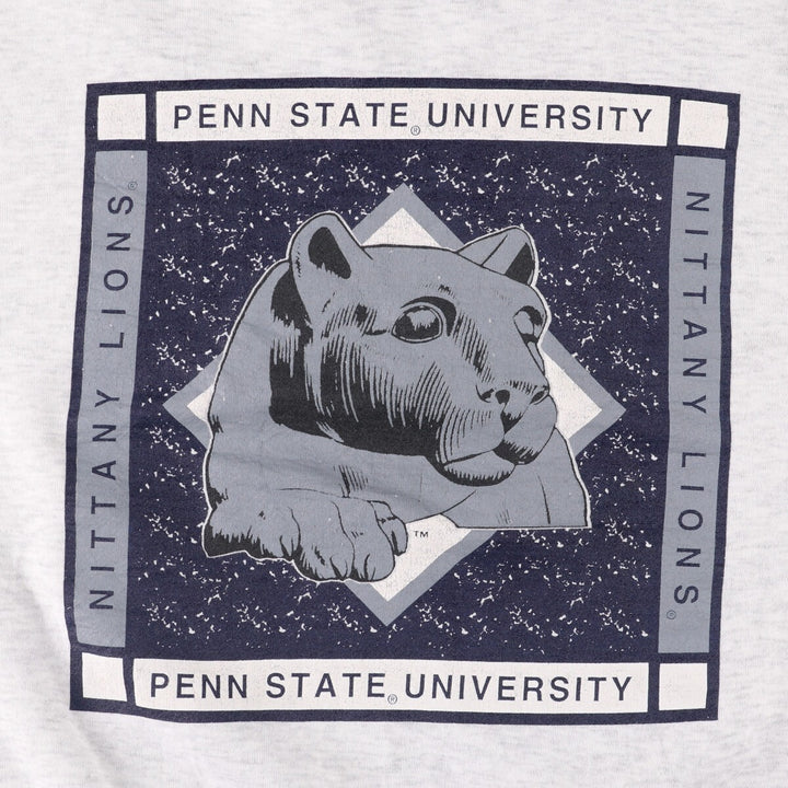 Vintage DANAGGERS PENN STATE Pennsylvania State University College Sweatshirt, Men's Size XL polyester white type Vintage Second Hand