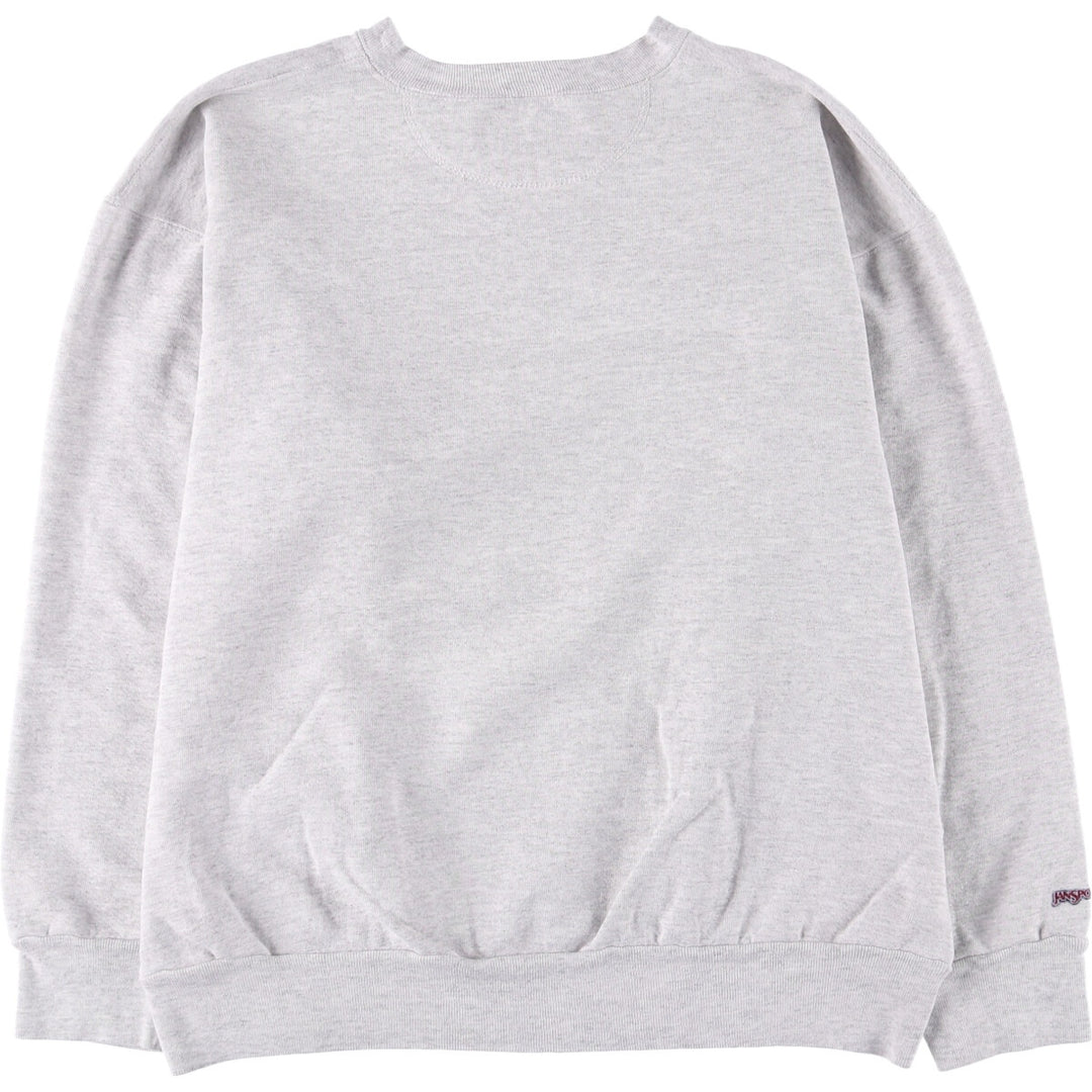 Jansport College Sweatshirt, Made in USA, Men's Size L cotton white type Vintage Second Hand