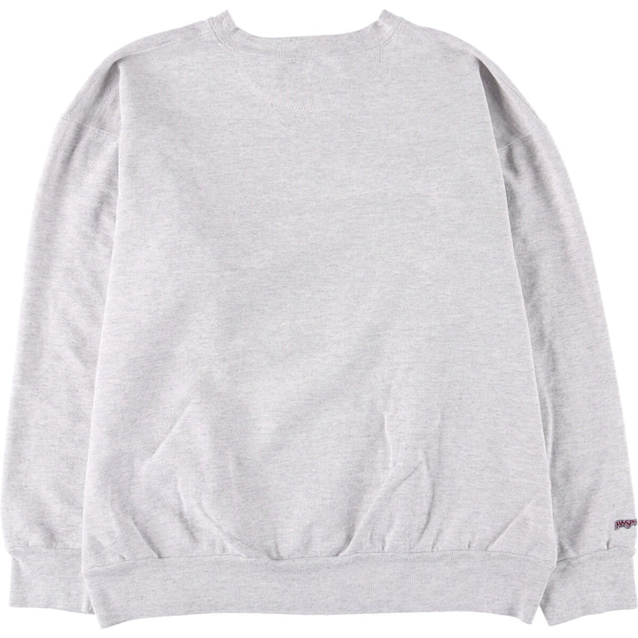 Jansport College Sweatshirt, Made in USA, Men's Size L cotton white type Vintage Second Hand