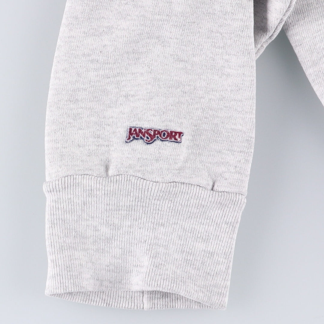 Jansport College Sweatshirt, Made in USA, Men's Size L cotton white type Vintage Second Hand