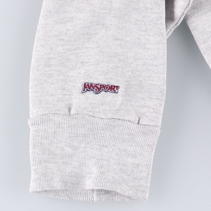 Jansport College Sweatshirt, Made in USA, Men's Size L cotton white type Vintage Second Hand