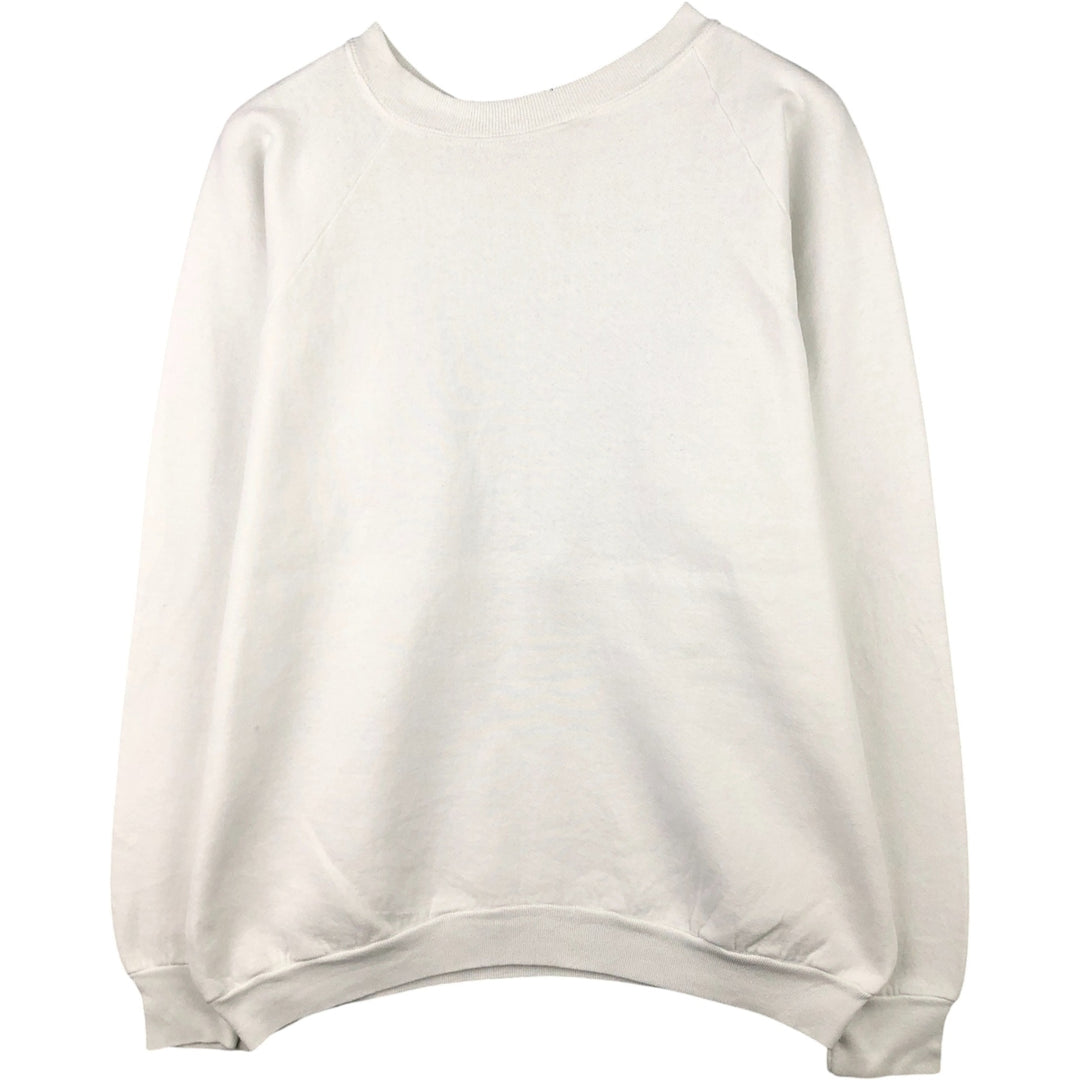 Men's college sweatshirt (size L) unclear white type Vintage Second Hand