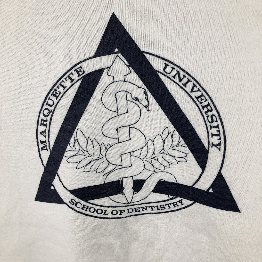 Men's college sweatshirt (size L) unclear white type Vintage Second Hand